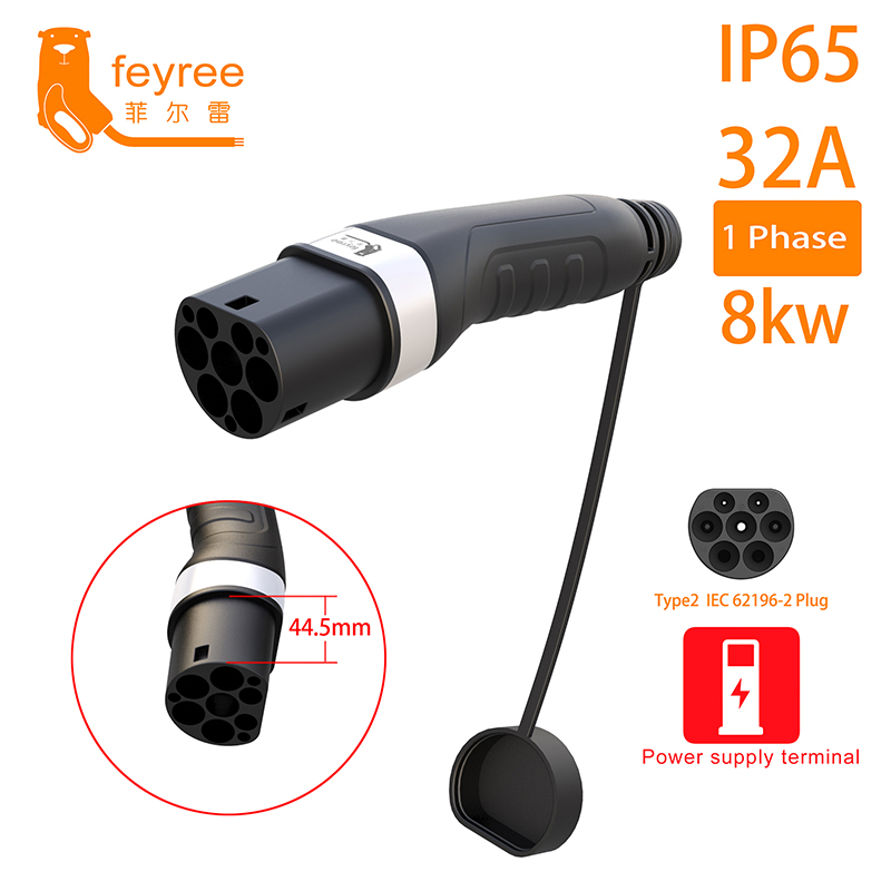 Feyree Type2 Plugue Macho Carr - Ev Charger Adapter avaliação e preço