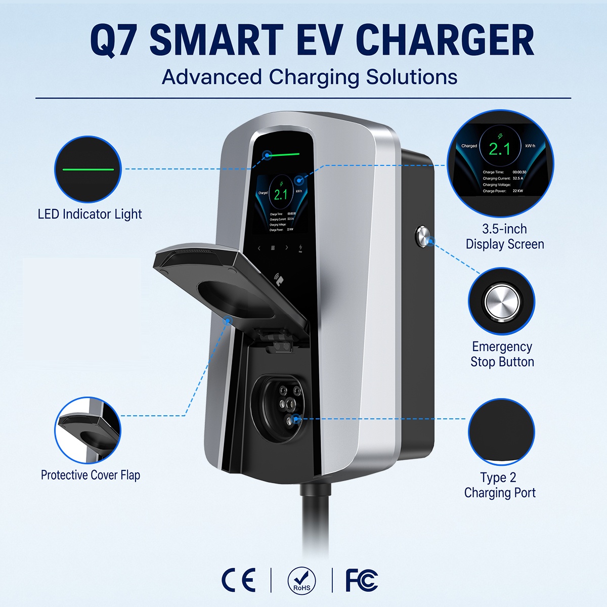 Tomada de Carregador EV Tipo 2 - Wallbox Ev avaliação e preço