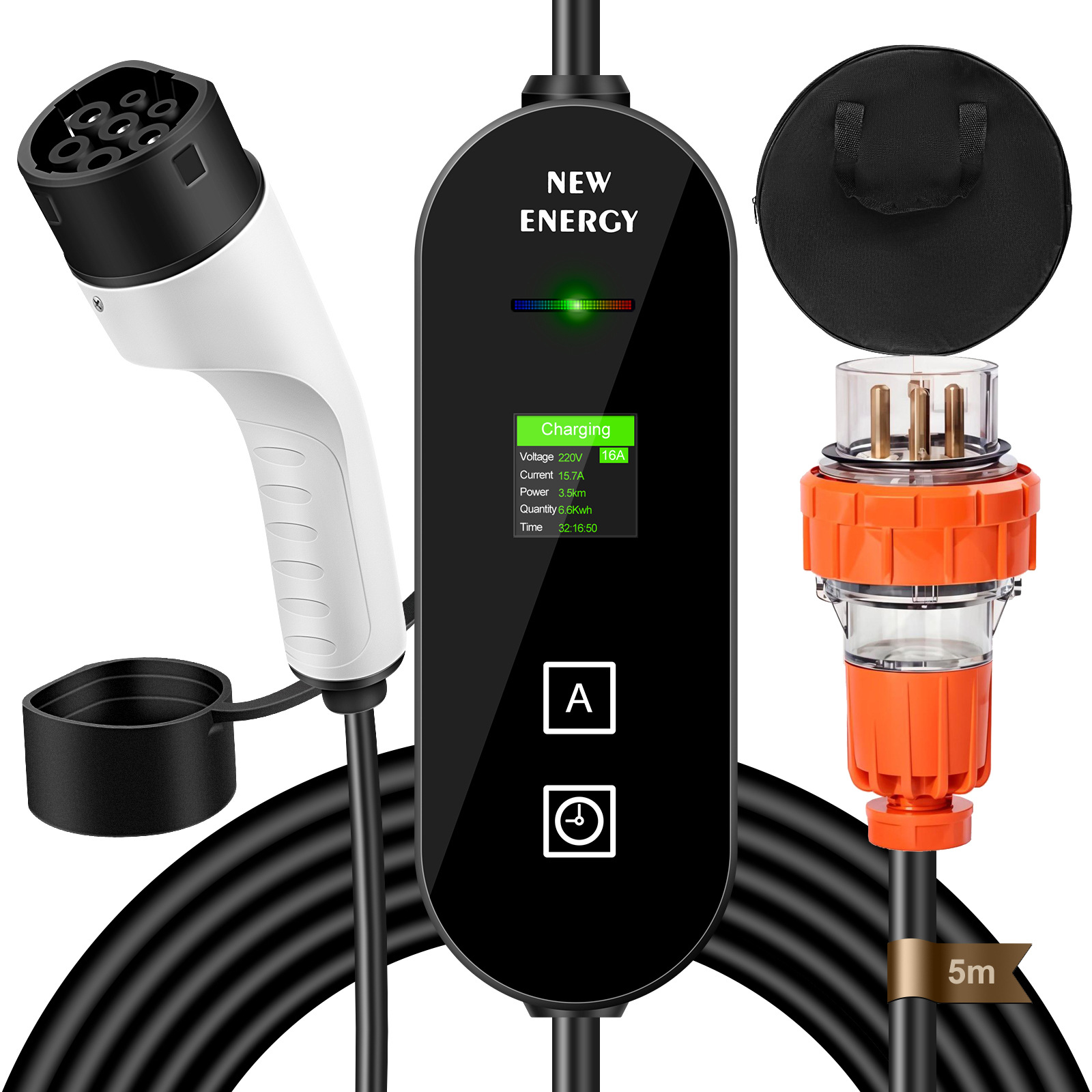 Estação de Carregamento Portát - Portable Ev Charger 32A Type 2 Cee Plug avaliação e preço